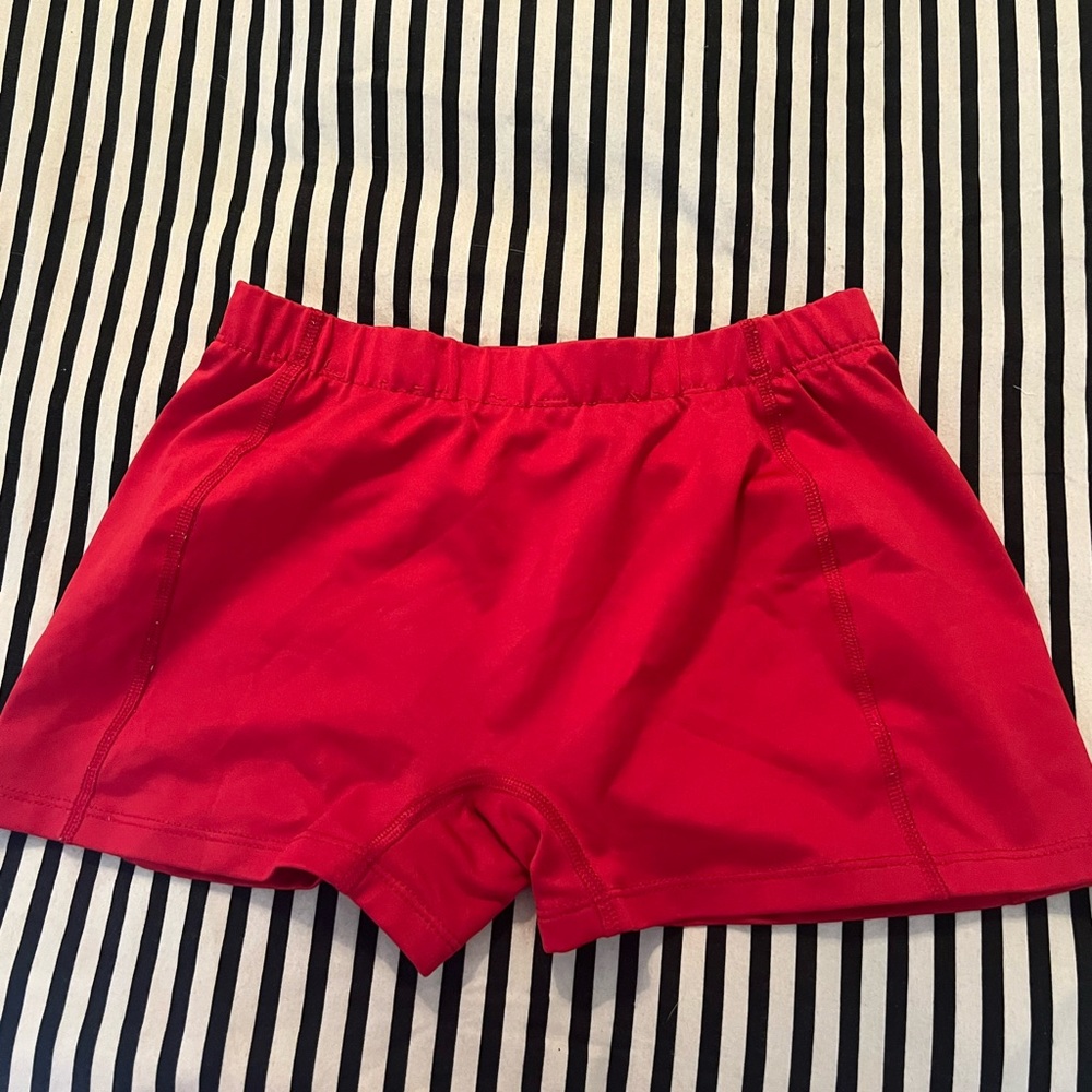 BCG Tru-Wick Spandex Shorts, Red